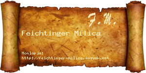 Feichtinger Milica névjegykártya